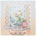 Bukiet Ś;ubny Esel - kartka 100%HANDMADE - 