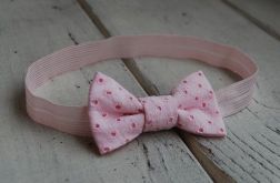 Opaska niemowlęca - Mała, ażurowa kokardka