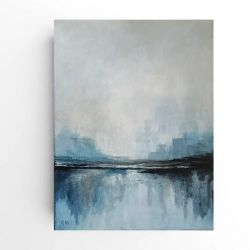 Błękitny pejzaż-obraz akrylowy formatu 40/30 cm 