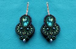 Kolczyki sutasz Szmaragdowe