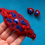 Komplet sutasz Czerwień i Chabr - 