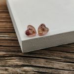 Różane Serduszka – kolczyki z żywicy z zatopionymi kwiatami - 4