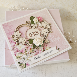 Komplet komunijny z sercem v.2