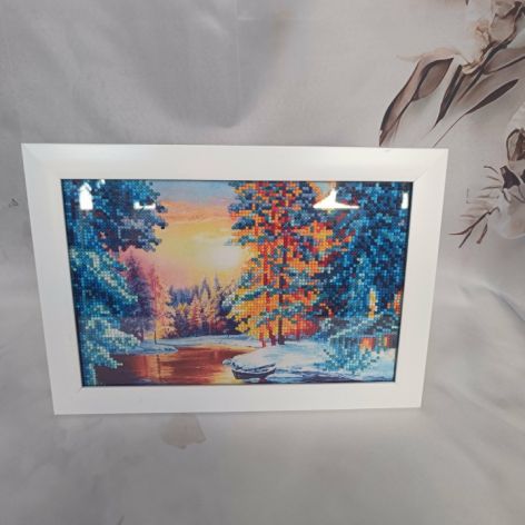 Obrazek diamentowy 20x30cm ZIMA
