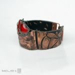 Smocze serce - bransoleta z miedzi