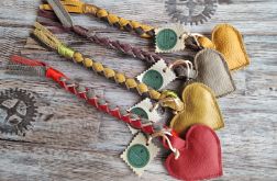 Zabawka dla psa, brązowe serce, Zabawka ze skóry naturalnej, szarpak, akcesoria dla psa