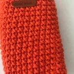 Mała torebka na ramię, etui na telefon,listonoszka POMARAŃCZOWA. - 