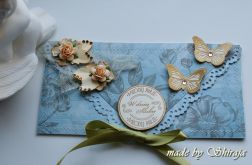 Kopertówka z okazji ślubu-'złote motyle'