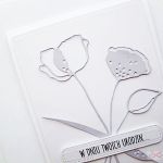 Kartka URODZINOWA - jasnofioletowe kwiaty - Kartka urodzinowa - jasnofioletowe kwiaty