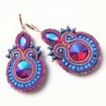 Misty Pink kolczyki sutasz - 