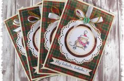 Kartka świąteczna z ptaszkiem