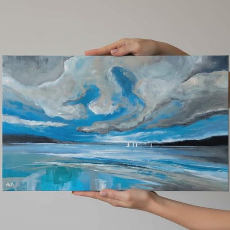 Morze-obraz akrylowy formatu 30/50 cm. 