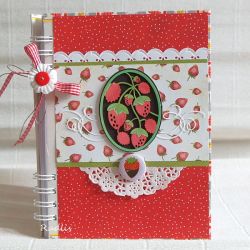 Notes kulinarny z truskawkami