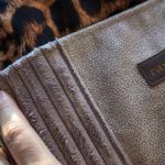 Welurowy mini plecak z kominem panterka - 