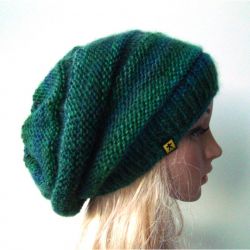 czapka w zieleniach
