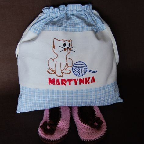 Kot Filemon - worek na kapcie/strój