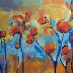 W ogrodzie-obraz akrylowy - 