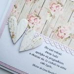 Kartka ŚLUBNA jasnoróżowo-beżowa - Kartka ślubna jasnoróżowo-beżowa