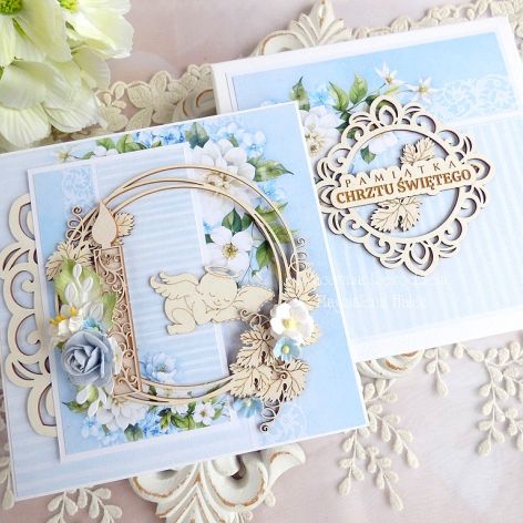 Pamiątka chrztu w pudełku 405