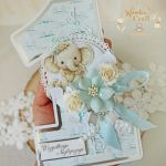 Kartka cyferka na roczek "ElephantLove"GOTOWA - 