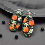 Komplet biżuterii "soczyste pomarańcze" - biżuteria pomarańcze