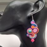 Grape Juicy kolczyki sutaszowe - 