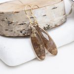 KOLCZYKI Z AGATEM W ZŁOCIE - AURA - 