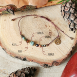 Bransoletka Earth Harmony z zawieszką - biżuteria z kamieniami