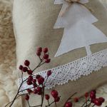 Worek lniany świąteczny - worek na prezenty