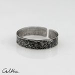 Kamień - srebrna obrączka (2000-21) - Srebrny pierscionek