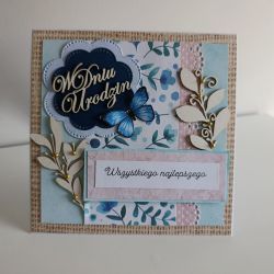 Kartka urodzinowa ręcznie robiona na urodziny