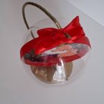 Bombka ze zdjęciem 10cm na stojaku - Z góry