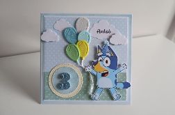 Personalizowana kartka urodzinowa Bluey