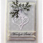 Kartka świąteczna z bombką - 