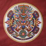 Ręcznie malowany płócienny worek boho ETNO - dla nastolatka