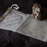Rustykalny woreczek "Len&kropeczki" - 