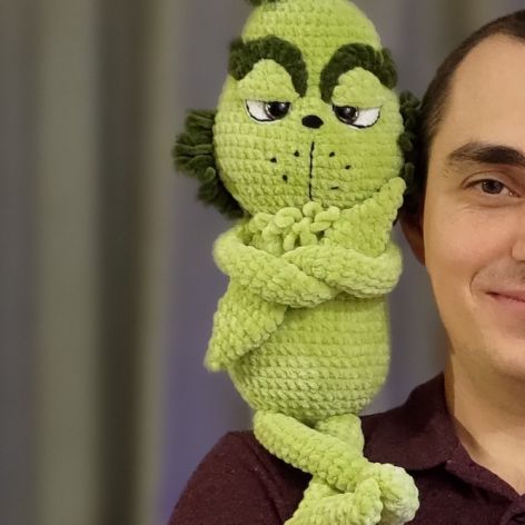 Maskotka Grinch, Prezent na Mikołaja, Prezent przytulanka dla dziecka