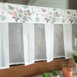 Zazdrostka/ lambrekin zakładki kwiaty, liście