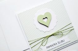 Kartka PAMIĄTKA ŚLUBU z sercem