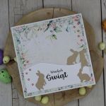 Kartka Wielkanocna: Wiosenne Zajączki - Kartka z zajączkami