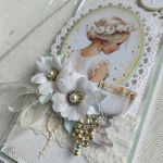 Komunia dziewczynki kartka gratulacyjna - 