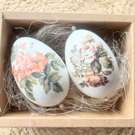 118,Wielkanoc-dwa gęsie jajka w pudełku