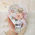 Kartka urodzinowa balonik "BabyGirlUniverse1" - 