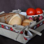 "Na folkowo" - koszyk na pieczywo - 