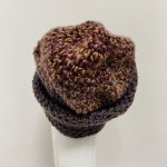 Gruba czapka beanie smerf kolorowa szydełkowa 3 - czapka zimowa