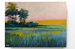 Pejzaż 2-praca formatu 18x24 cm..