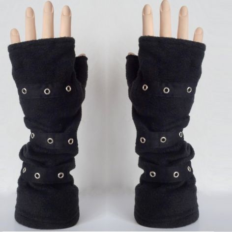 Rękawiczki mitenki czarne