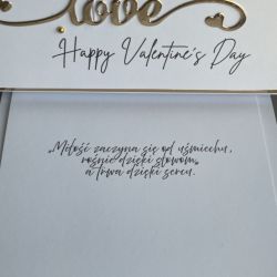 Kartka w pudełku! Walentynki! 