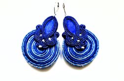 Denim Spiral kolczyki sutaszowe