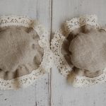 Małe, lniane kapturki na słoiki  - 